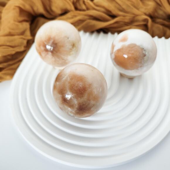 YOU CHOOSE Stilbite Scolecite Sphere Healing Crystals - Picture 7 of 10